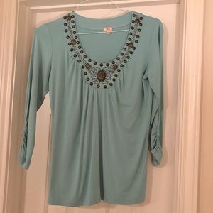 Reba embellished top